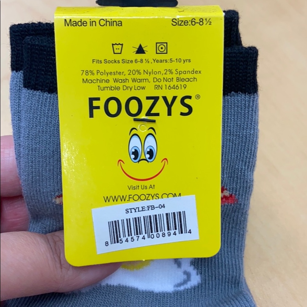 Bacon & Eggs Kids Foozys Socks! Mix & Match 8/$30! - Picture 2 of 2